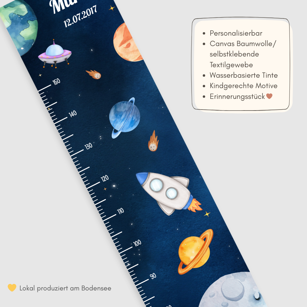 Kinder Messlatte Weltall Marine