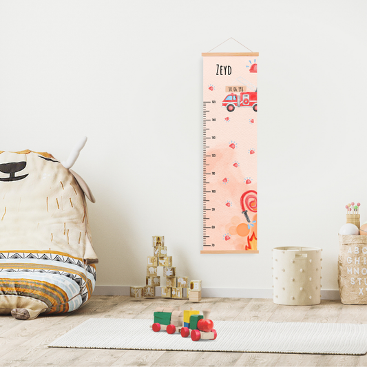 Kinder Messlatte Feuerwehr