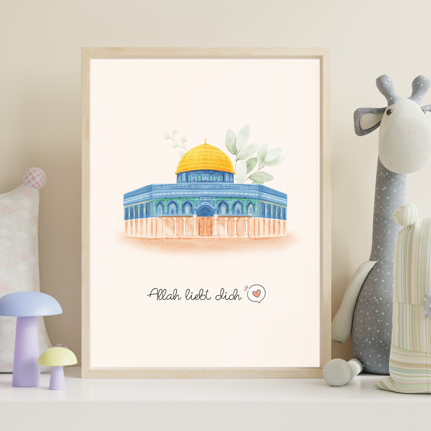 Poster Allah liebt dich -Qubbat as-Sachra