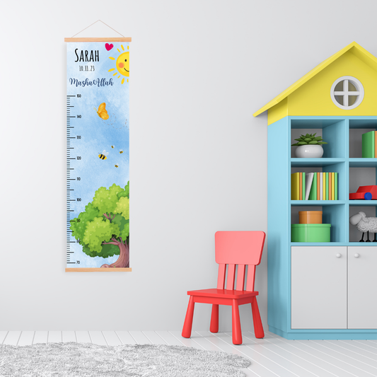 Kinder Messlatte Frühling