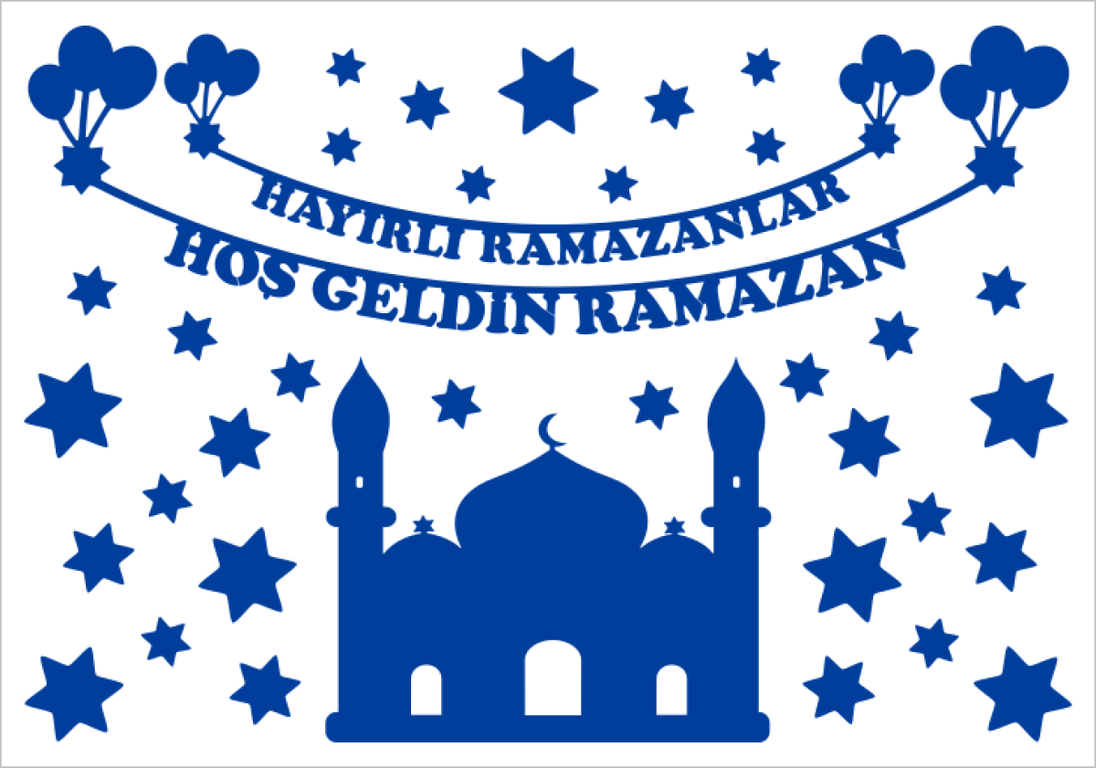 Hoş geldin Ramazan cam filmi - renk seçimi