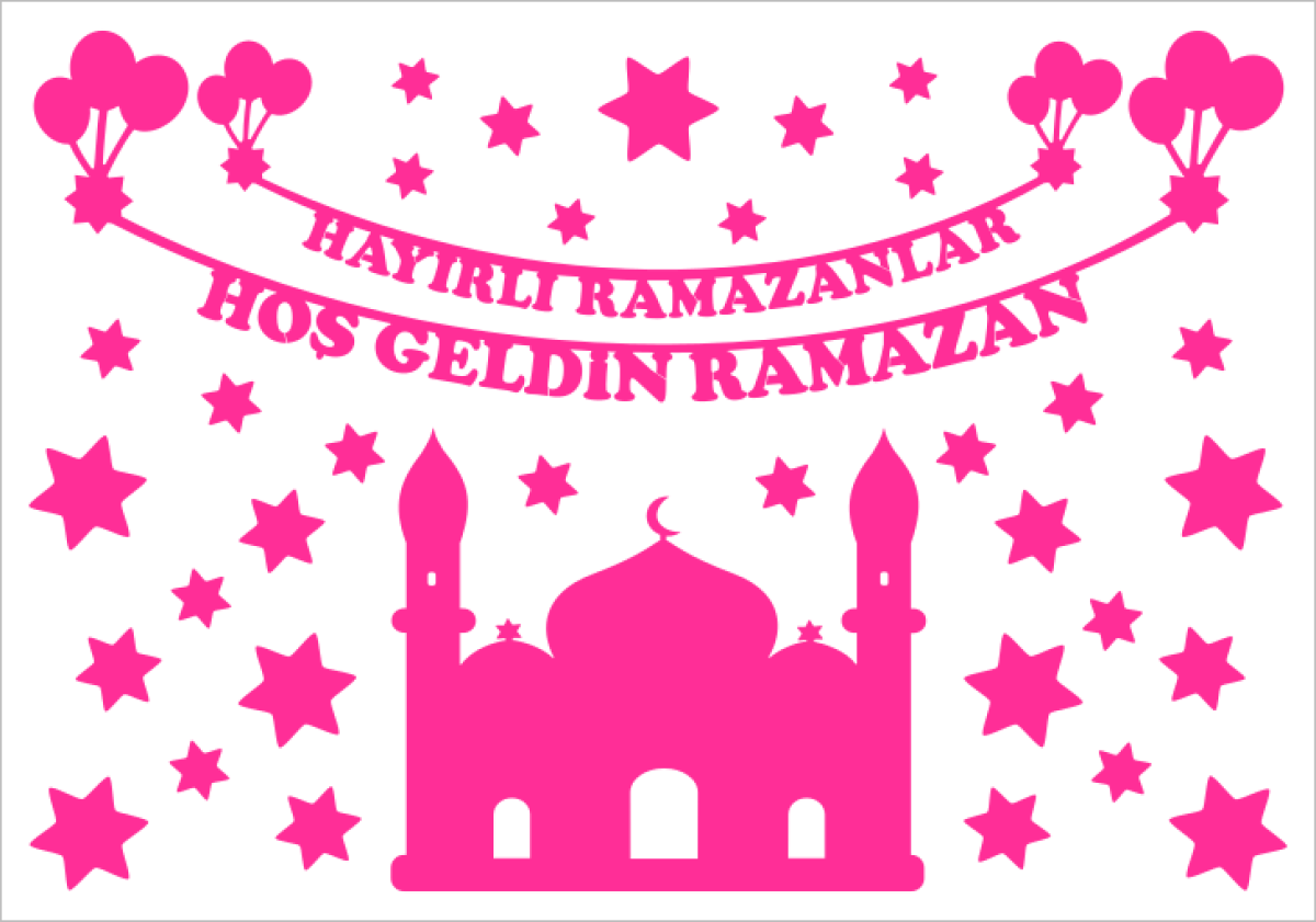 Hoş geldin Ramazan cam filmi - renk seçimi