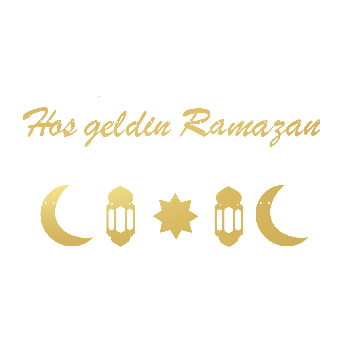 Hoş geldin Ramazan çelengi - el yazısı