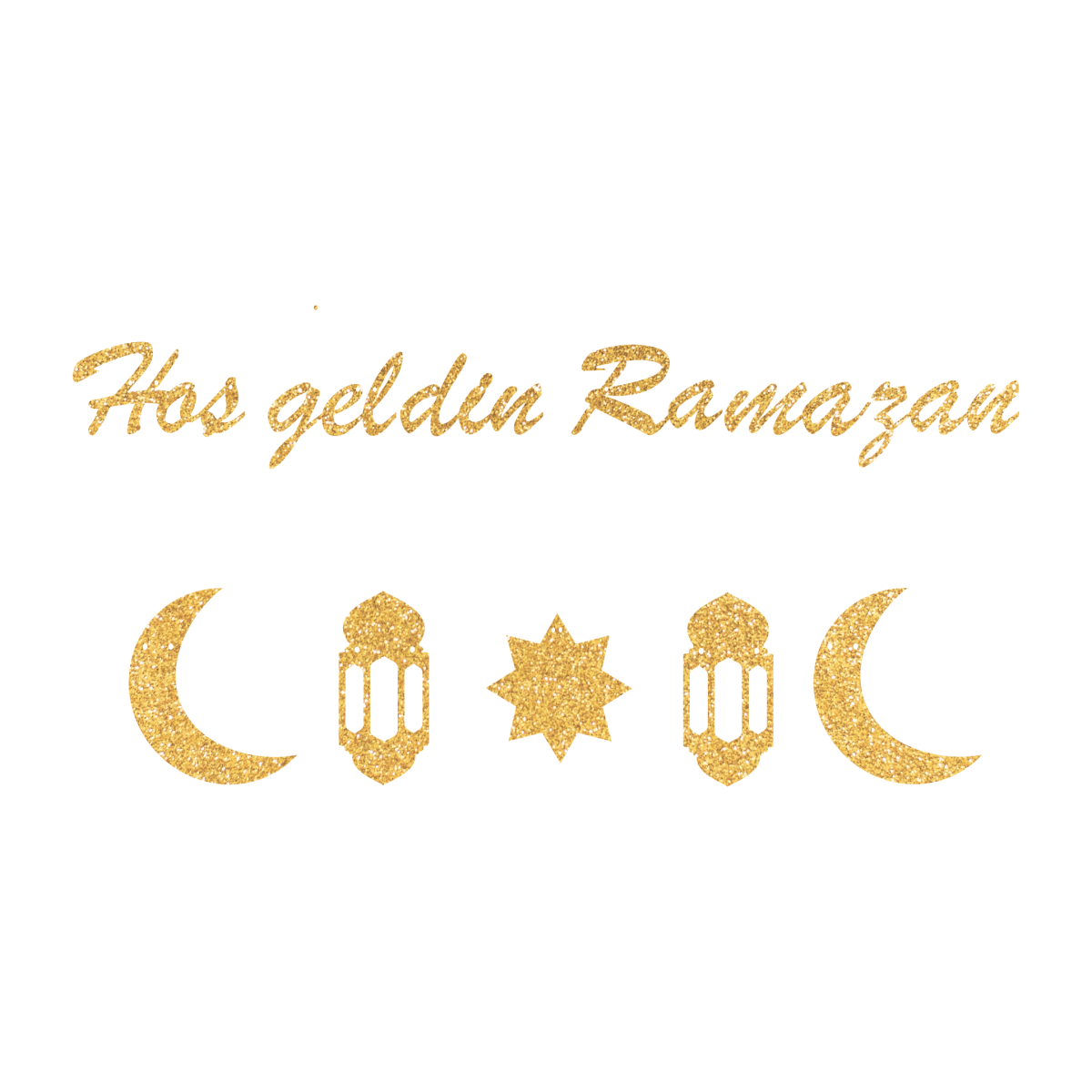 Hoş geldin Ramazan çelengi - el yazısı