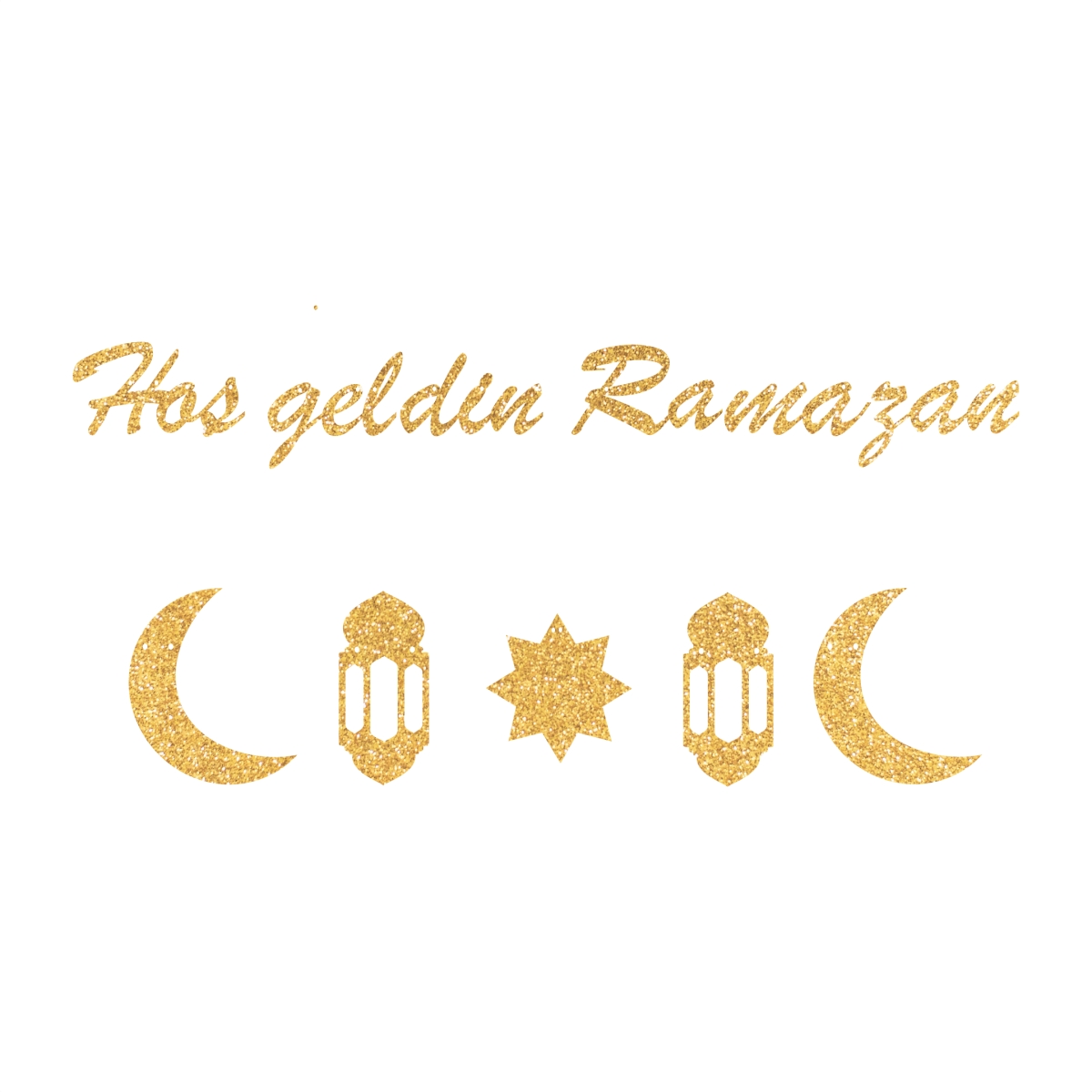 Hoş geldin Ramazan Girlande - Schreibschrift