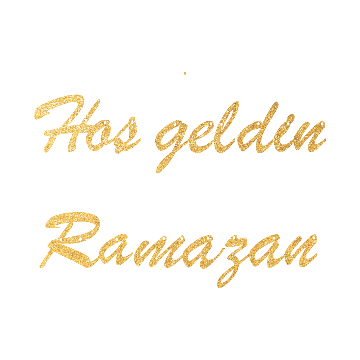 Hoş geldin Ramazan çelengi - el yazısı