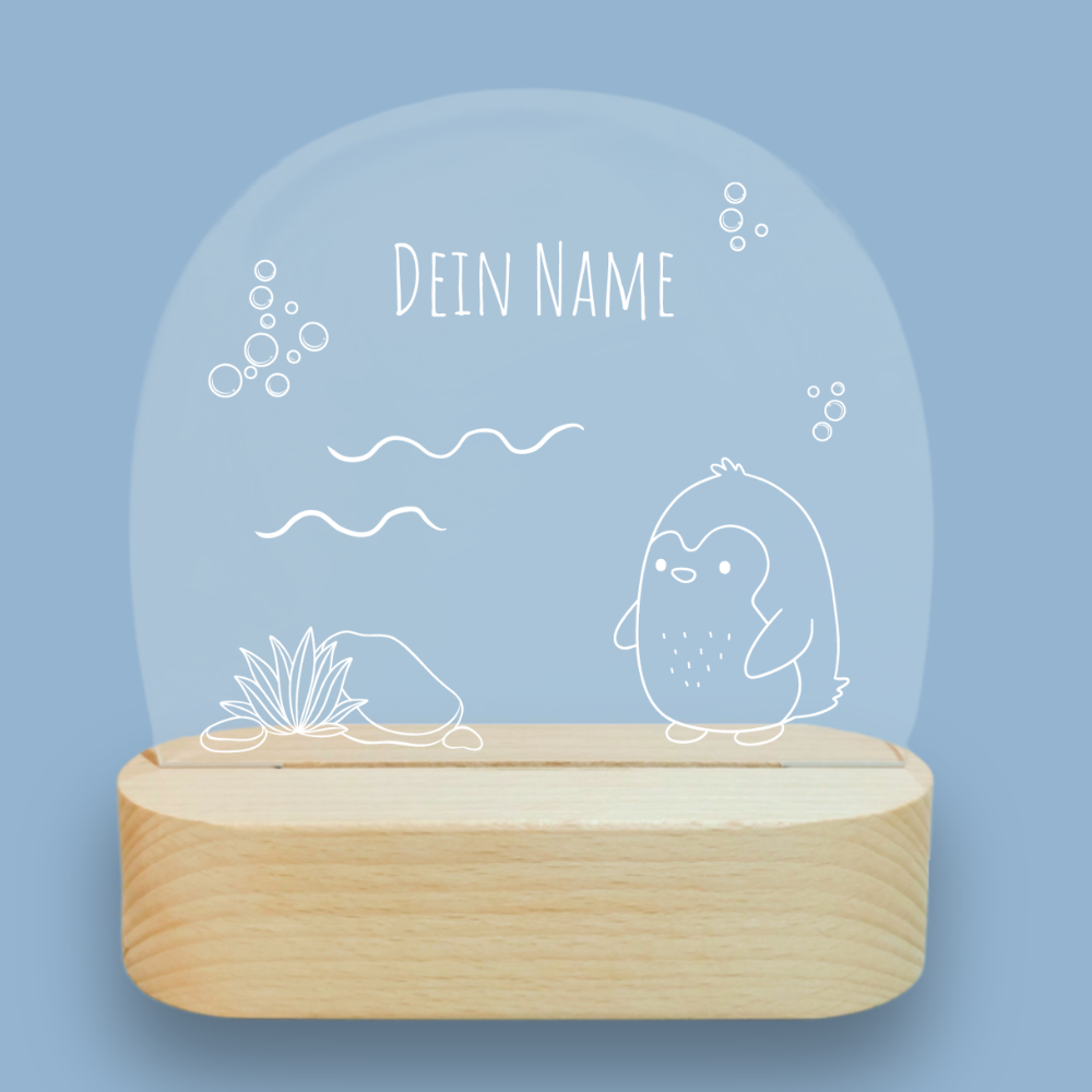 Nachtlicht Pinguin - personalisierbar