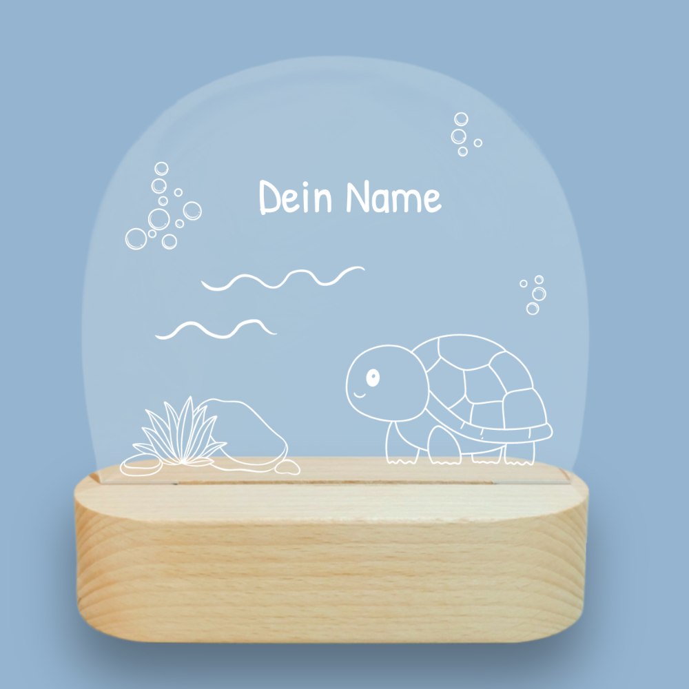 Nachtlicht Schildkröte - personalisierbar