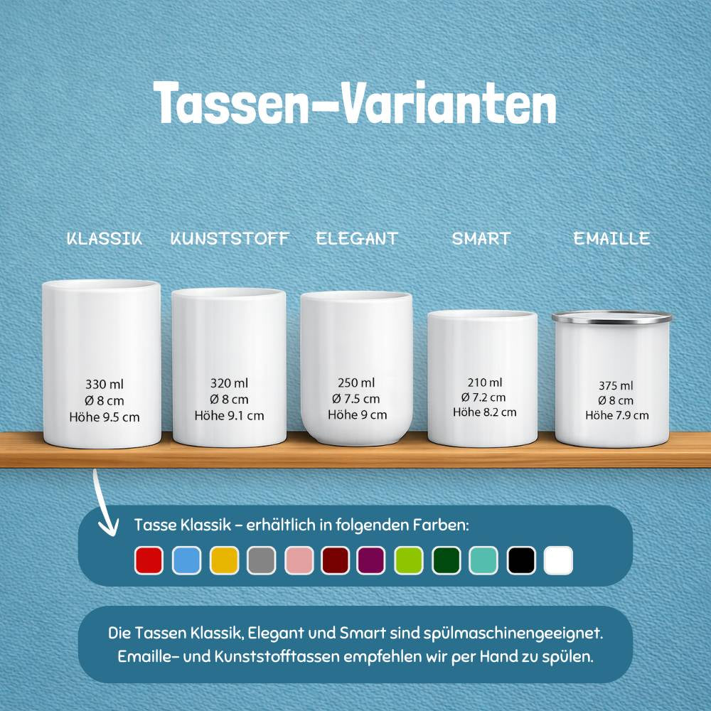 Tasse personalisierbar - Wassermelone Herz