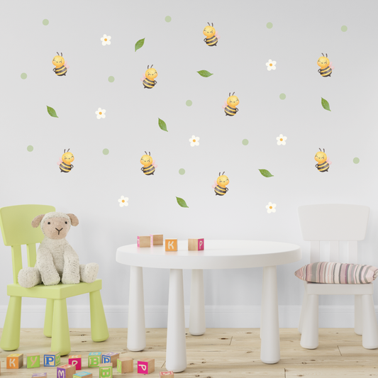 Wandsticker Bienen