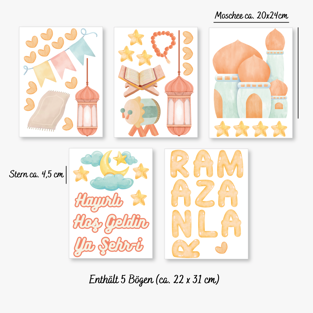 Ramazan Kapı ve Duvar Sticker Seti