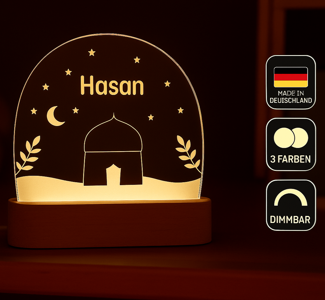 Nachtlicht Moschee - personalisierbar