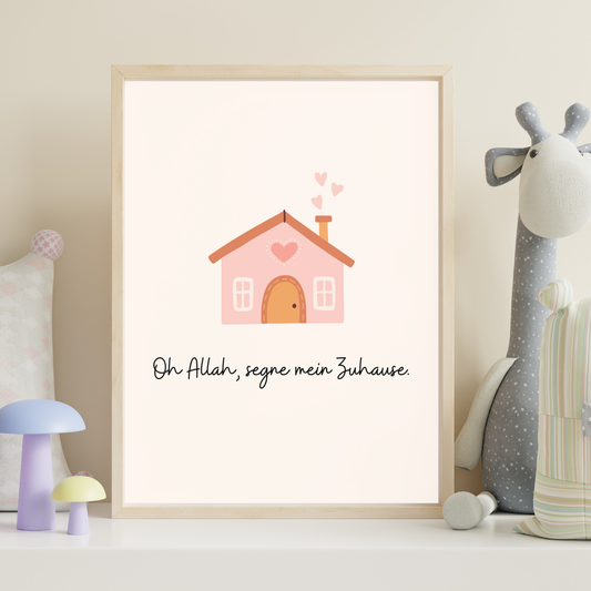 Poster Allah segne mein Zuhause