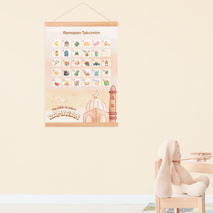 Poster Ramazan Takvimim + 30 Sticker -Terakota
