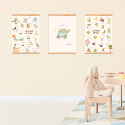 Kur'an`daki Hayvanlar ve Bitkiler 3lü Poster-Seti