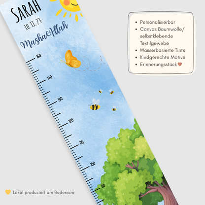 Kinder Messlatte Frühling