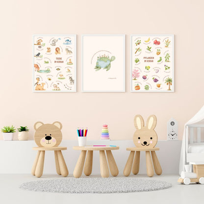 Tiere und Pflanzen im Koran 3er Poster-Set