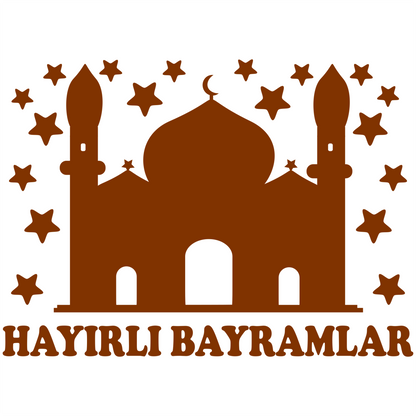 Hayirli Bayramlar Fensterfolie - Farbauswahl