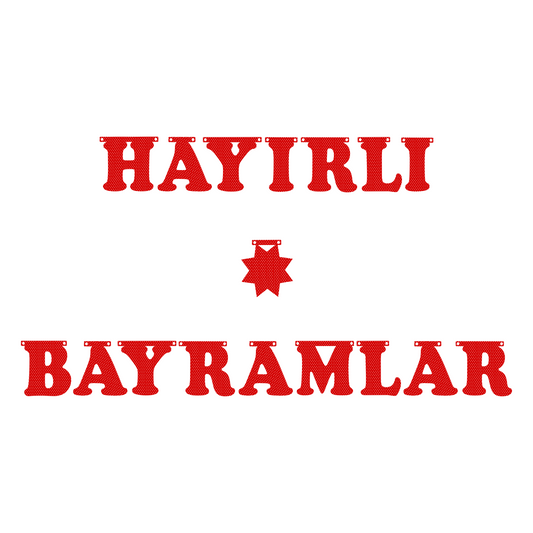 Hayirli Bayramlar Girlande - Farbauswahl