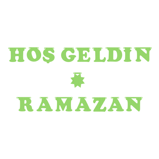 Hoş geldin Ramazan Girlande - Farbauswahl