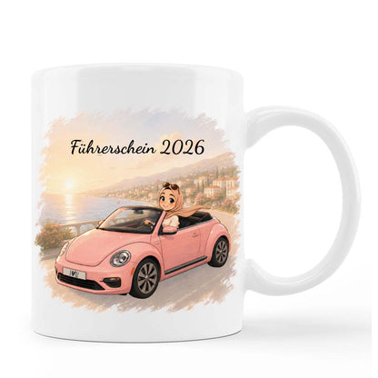 Design Sunset Journey - Personalisierte Tasse oder Spardose