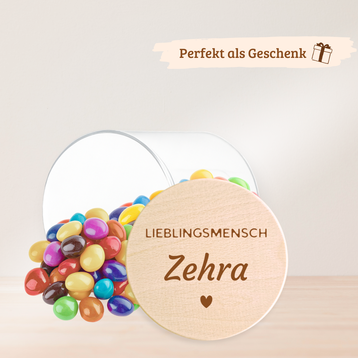 Vorratsglas "Lieblingsmensch" personalisierbar