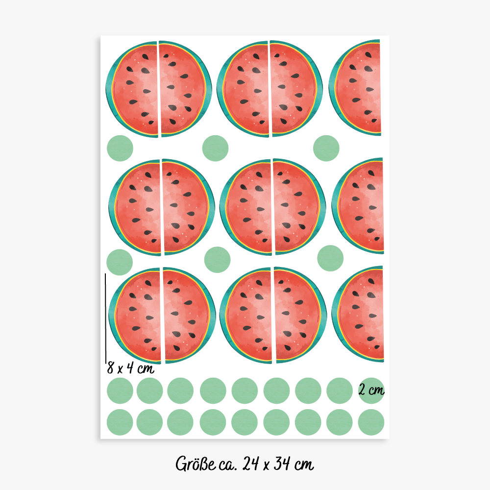 Wandsticker Wassermelone