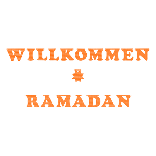 Willkommen Ramadan Girlande - Farbauswahl