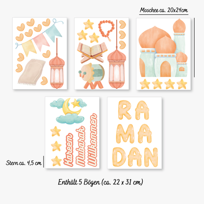 Ramadan Türsticker/Wandsticker Set