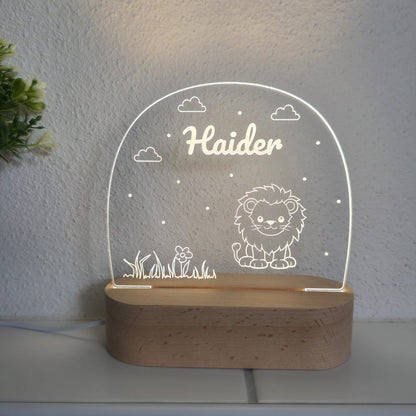 Nachtlicht Löwe - personalisierbar